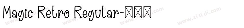 Magic Retro Regular字体转换